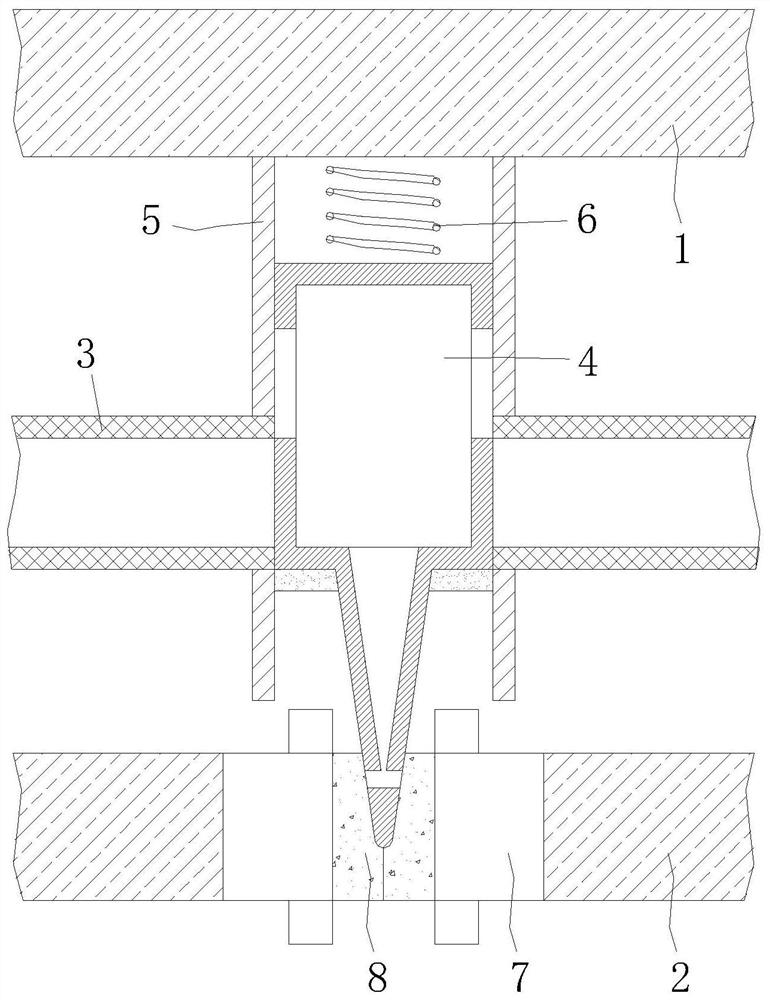 Concealed self-starting fire-fighting equipment used for fire fighting in building