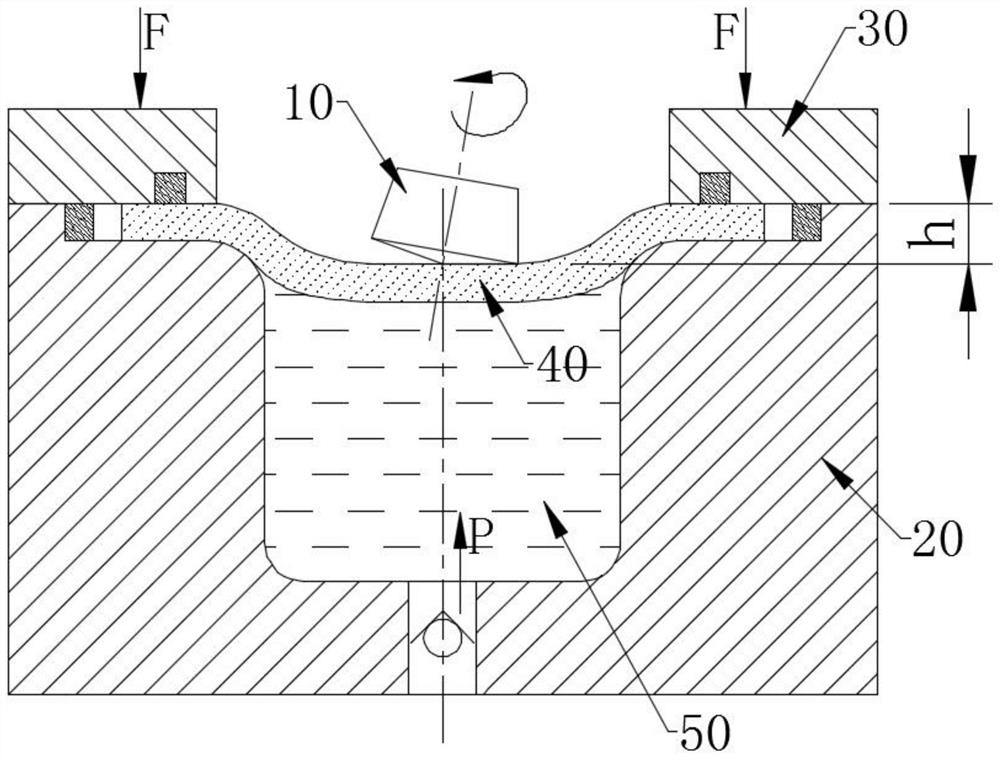 Cylindrical part rolling and liquid-filling deep-drawing forming device and method