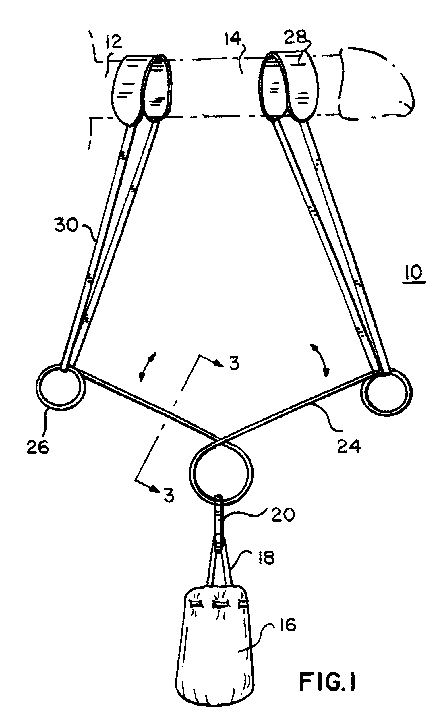 Male exercise device