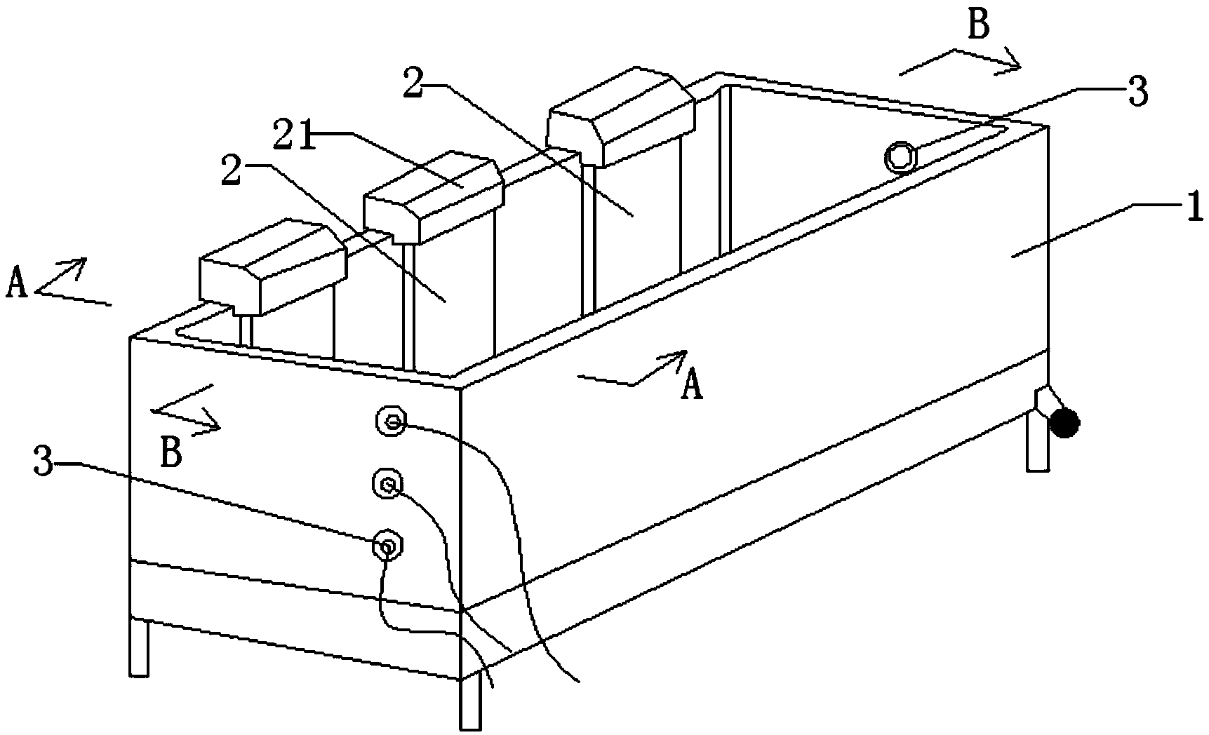 An anodic oxidation tank and brightening technology of strip-series aluminum alloy section bars