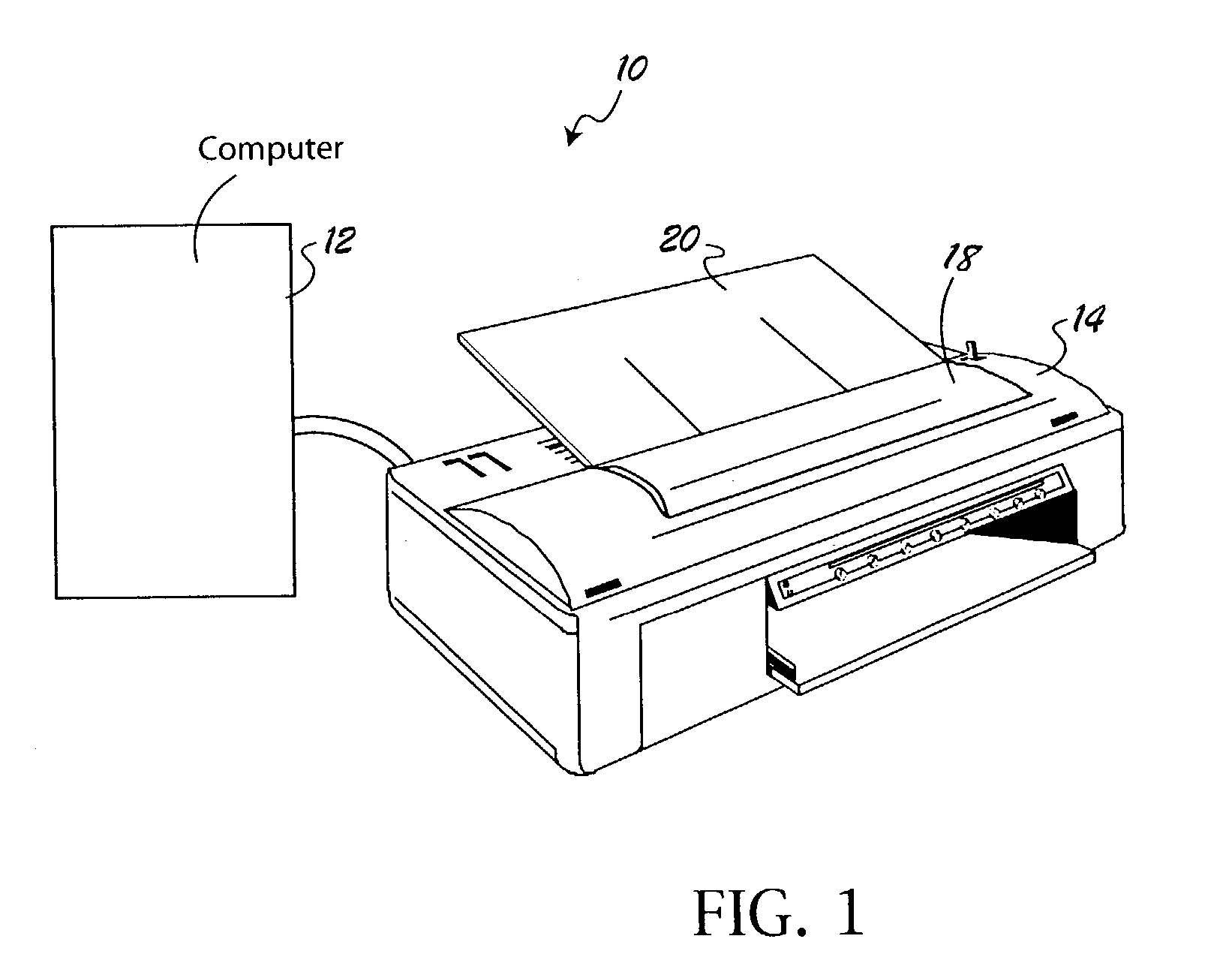 Conductive component manufacturing process employing an ink jet printer
