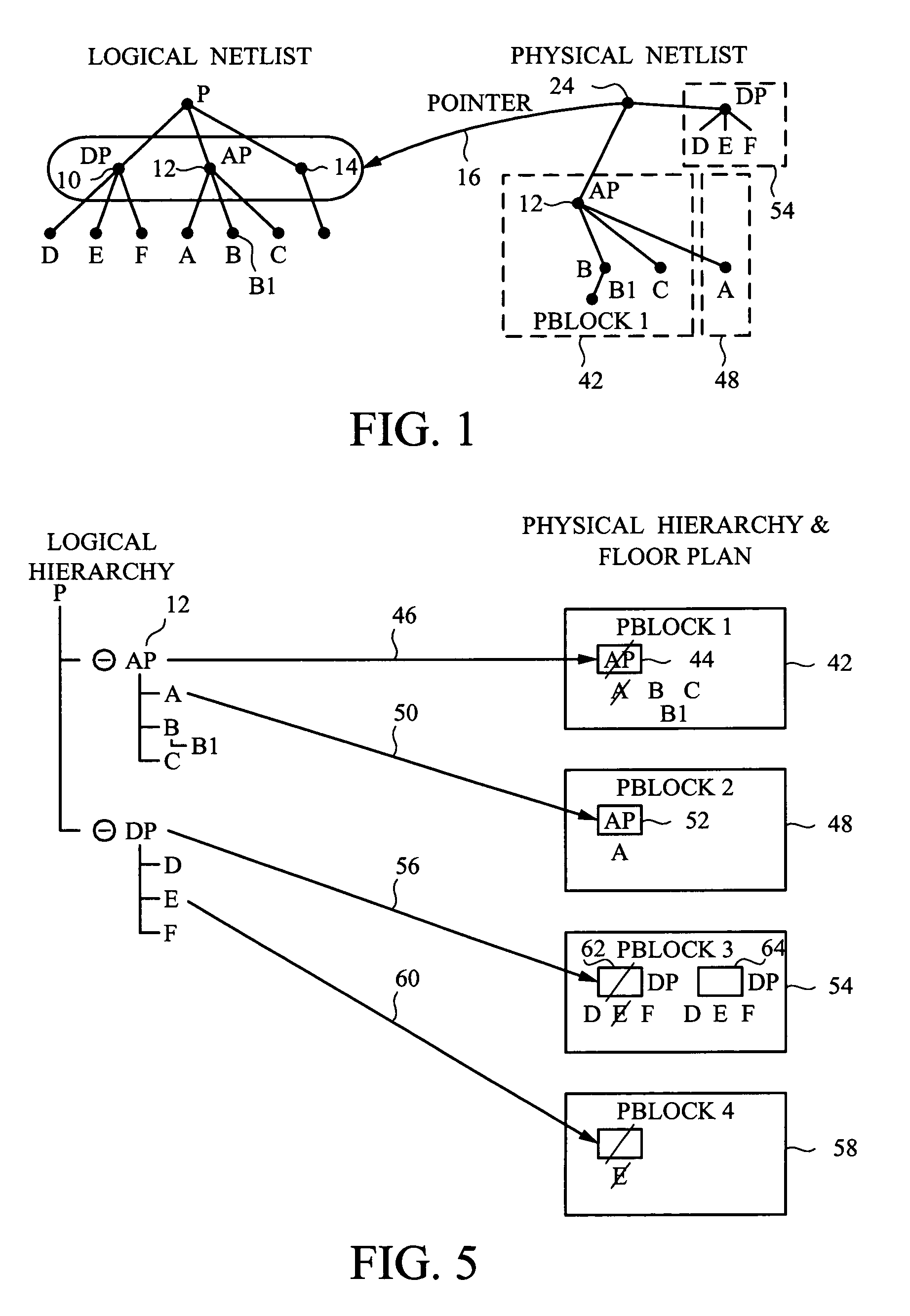 System for creating a physical hierarchy of a chip without restriction by invading a logical hierarchy of logic blocks