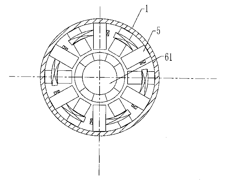 Permanent magnet synchronous motor with interphase uncoupled structure