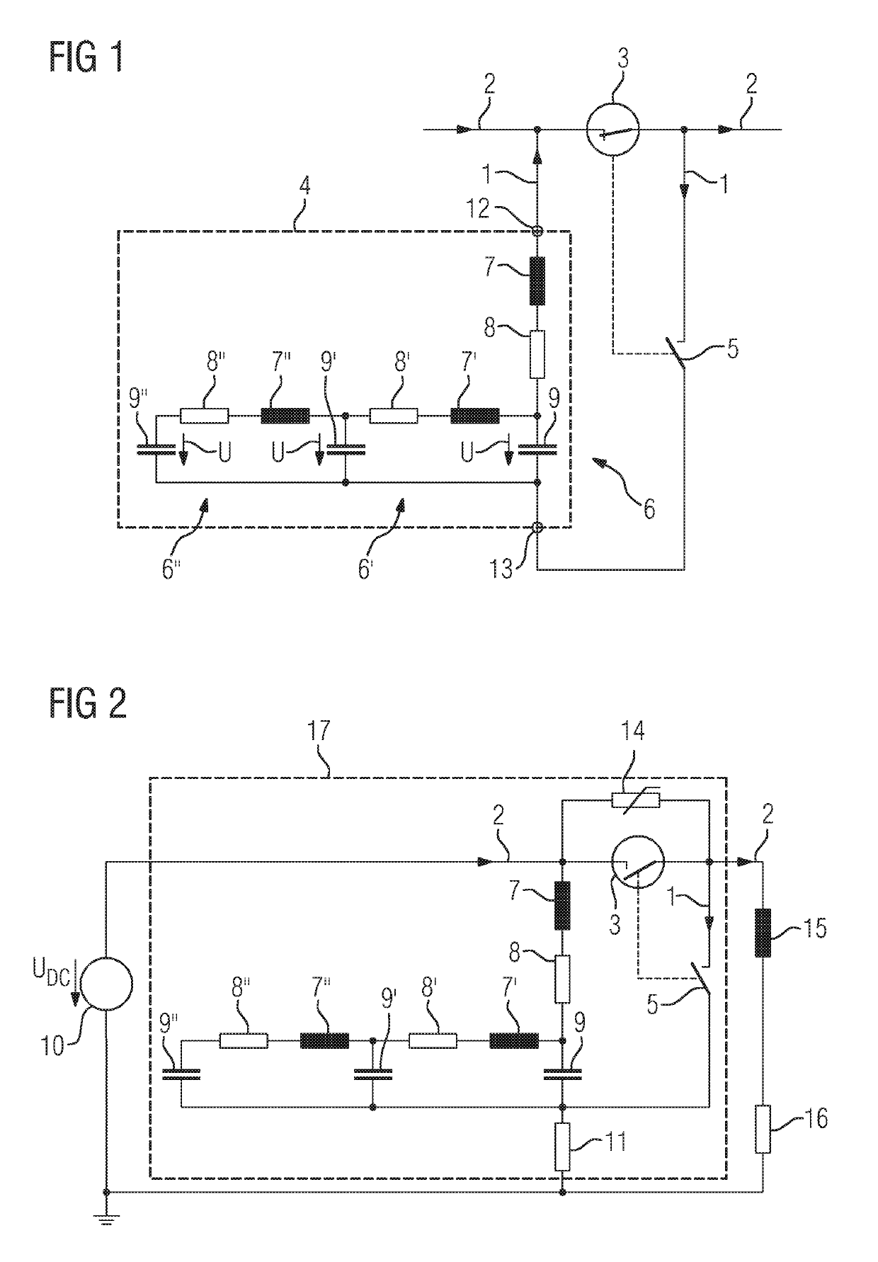 Zero-current pulse with constant current gradient for interrupting a direct current