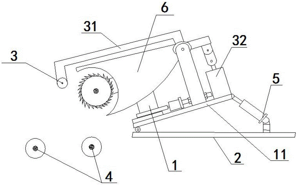 Fixed cutting device and paper tube smoothing mill comprising same