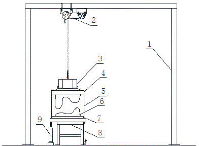 Automatic grouting machine of pedestal pan