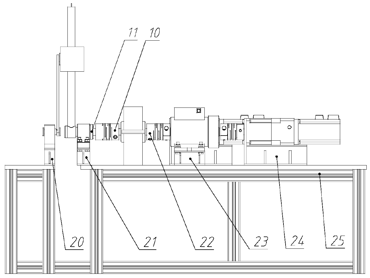 Experimental device for simulating single-joint dynamic variable load variable inertia of an industrial robot