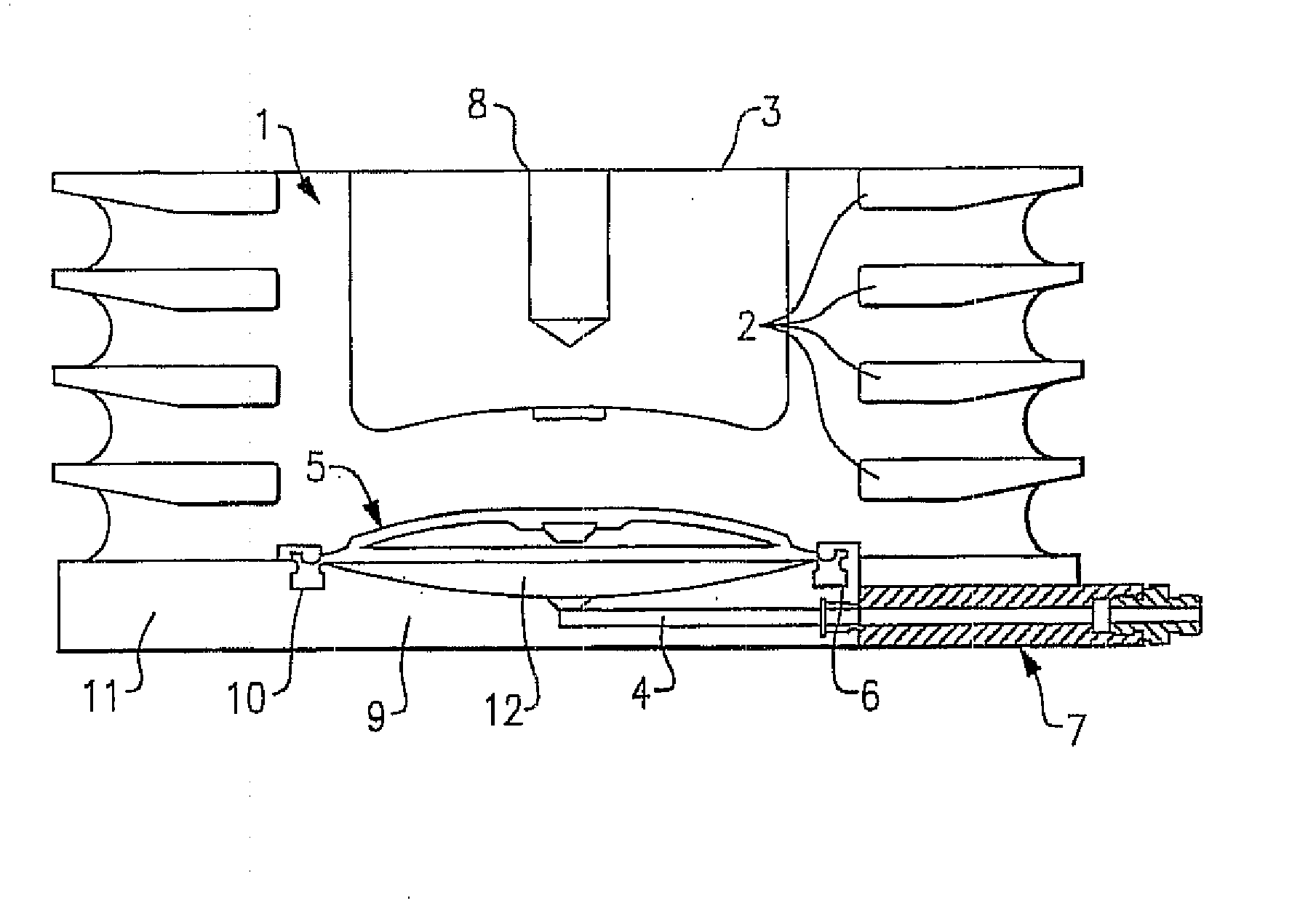Hydraulically prestressed elastomer spring element and the use thereof in wind turbine bearings