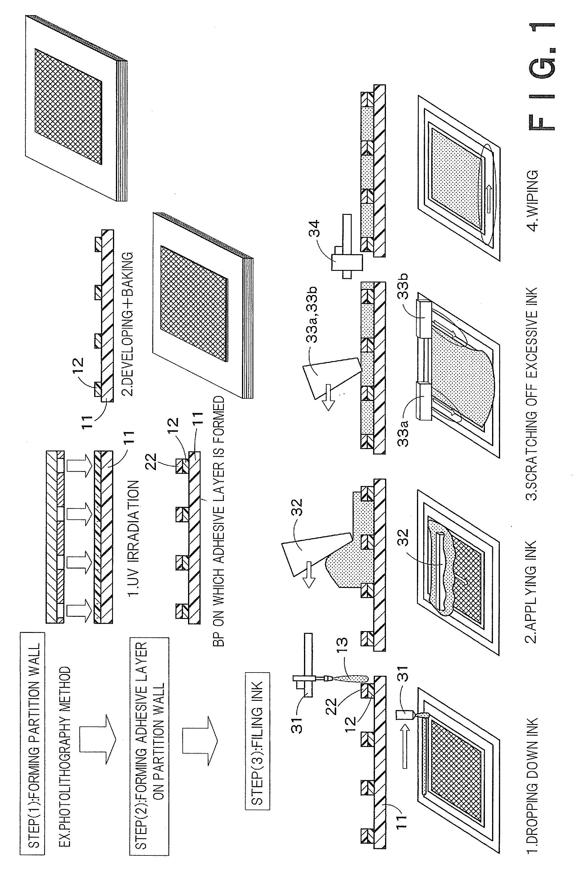 Method of manufacturing electrophoretic display device