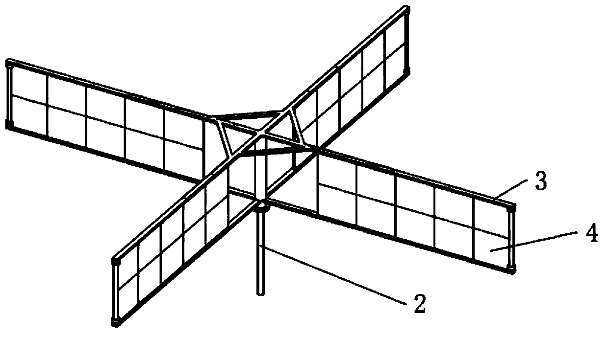 Vertical axis and moving blades combined windmill