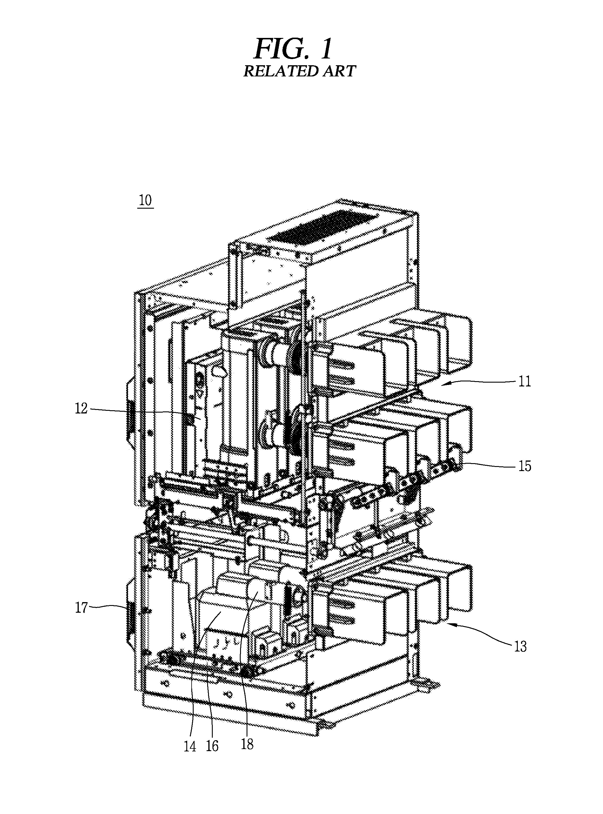 Switchboard with position-indicating apparatus
