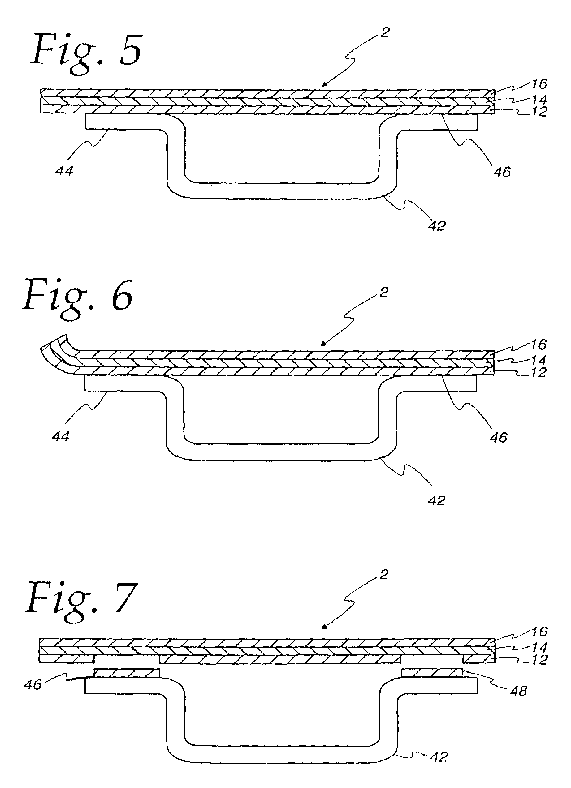 Easy peel film structures