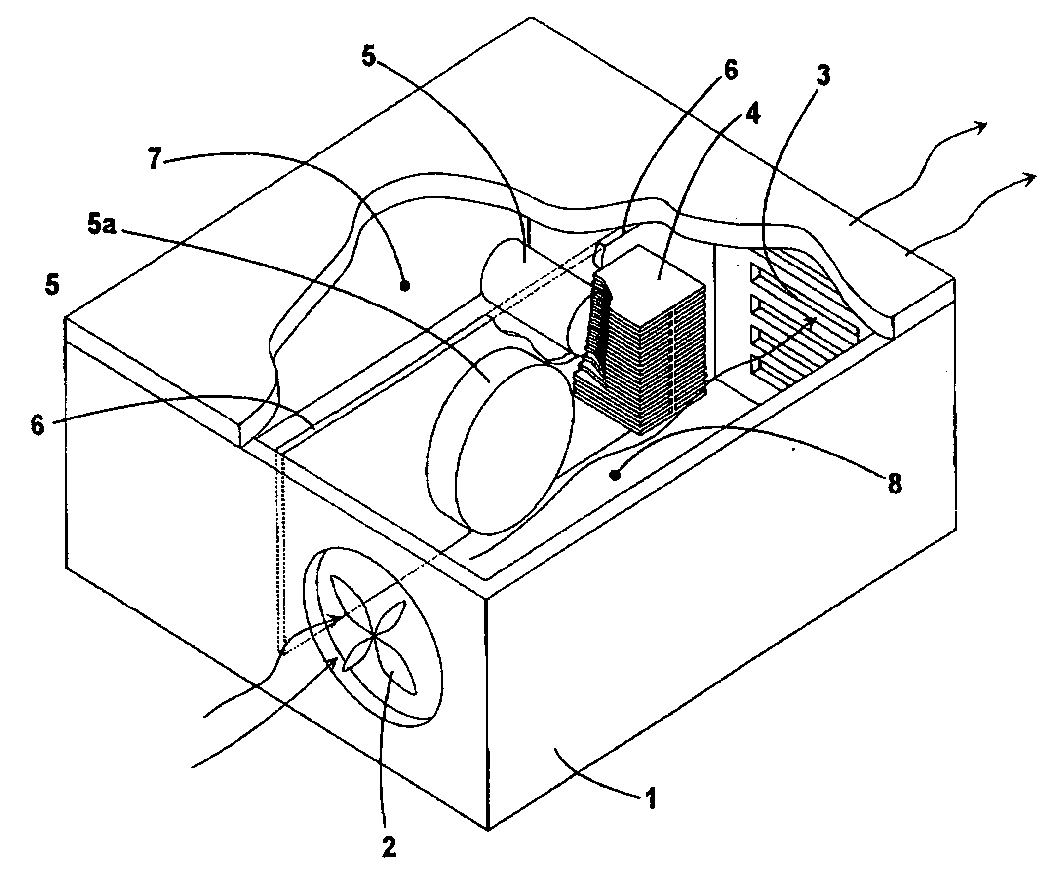 Inverter with a housing having a cooling unit