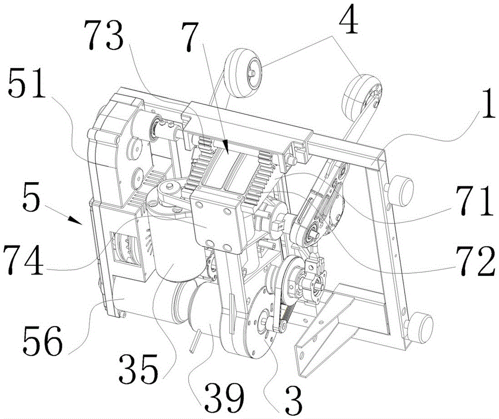 Magnetic 3D movement structure of massage chair