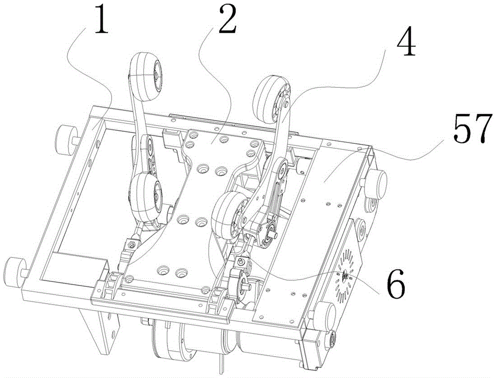 Magnetic 3D movement structure of massage chair