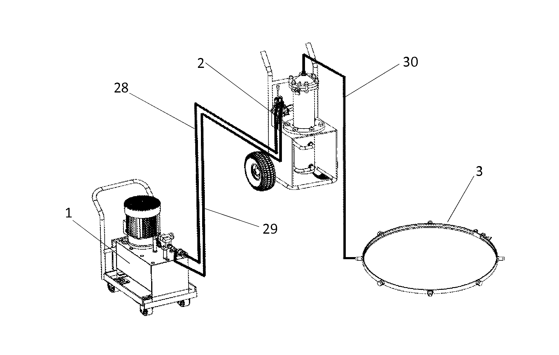 Sealing apparatus for applying corrosion prevention compound in the gap between pipe flanges without using heat