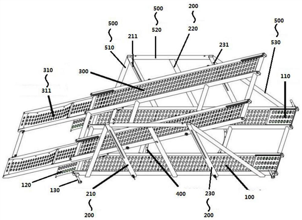 Vehicle transporting frame and container with same