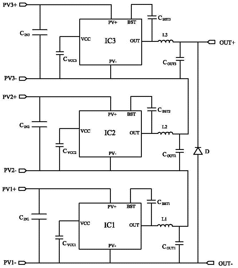 Solar photovoltaic panel battery sub string-level optimization circuit structure and optimization way