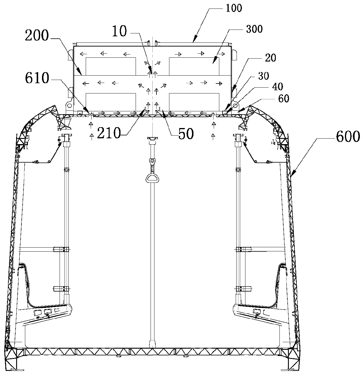 Super-capacitor energy storage system for vehicle, rail vehicle and cooling method of super-capacitor energy storage system for vehicle