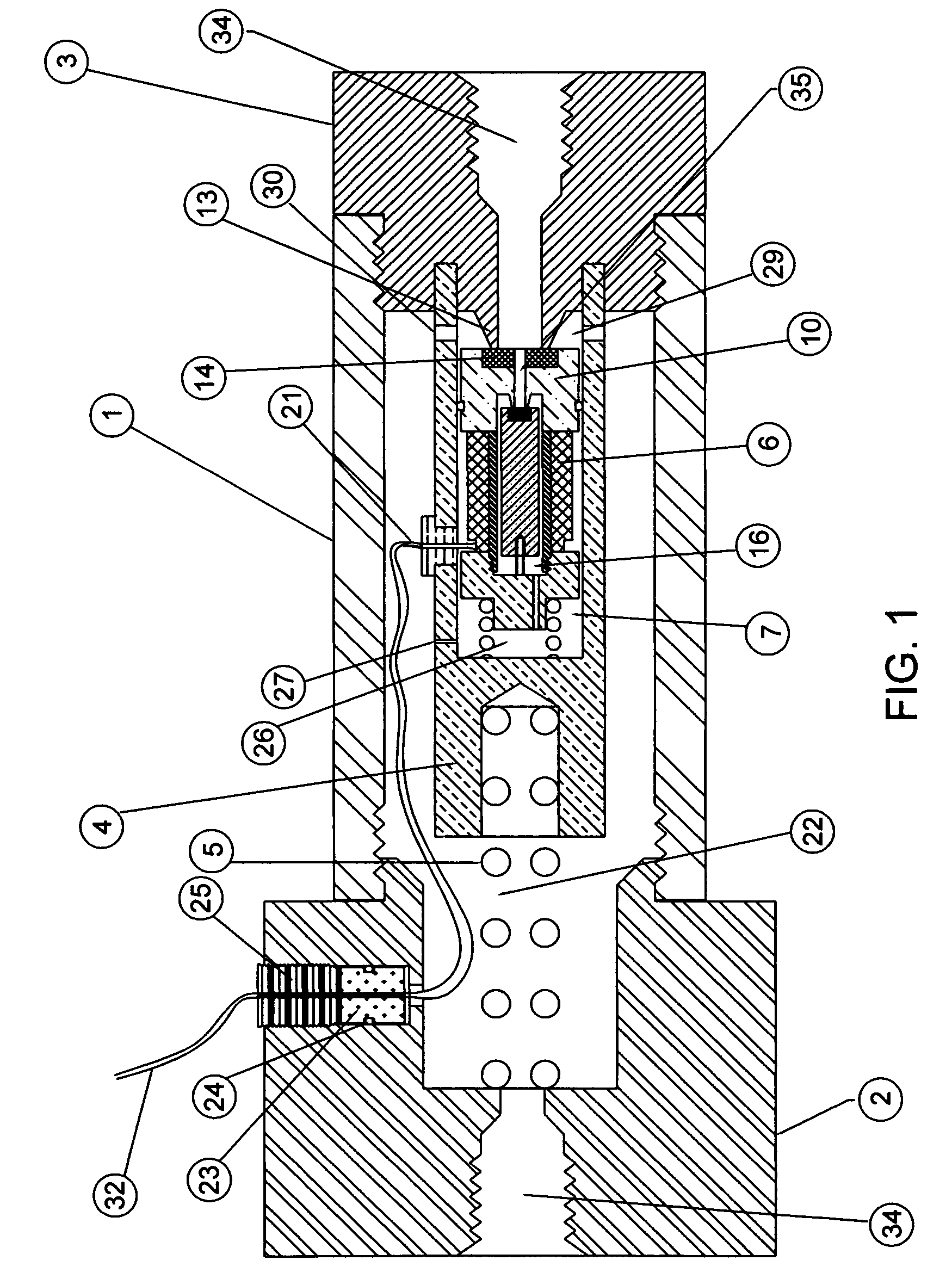 In-tube solenoid gas valve