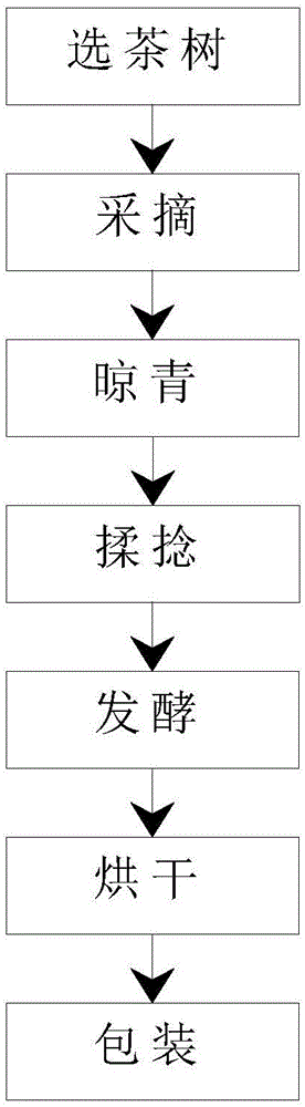 Preparation method of golden silk black tea