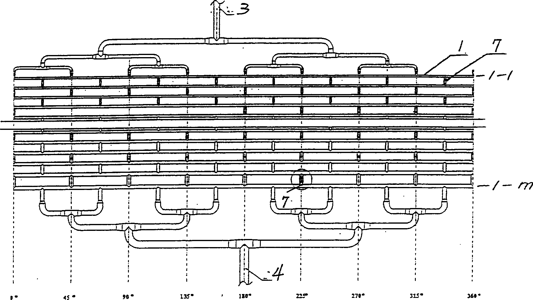 Reactor with multiple ring canal