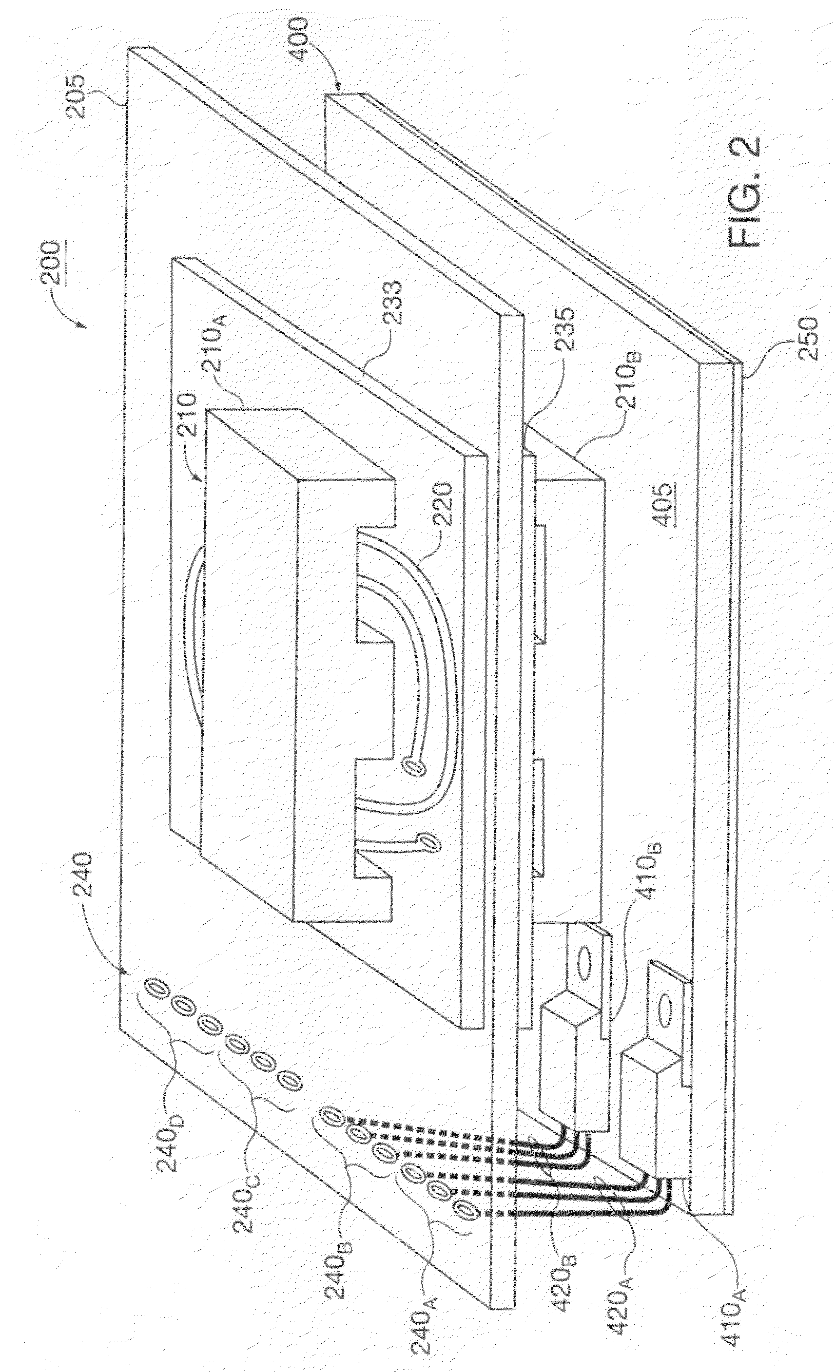 Mechanical arrangement for use within galvanically-isolated, low-profile micro-inverters for solar power installations