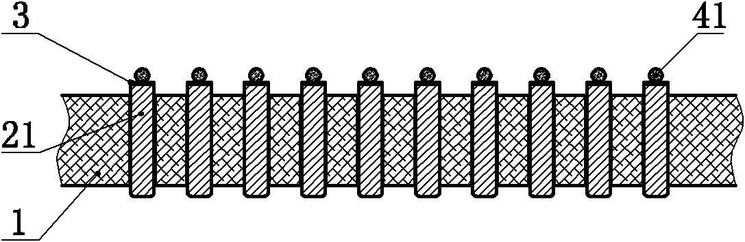 Welding column welding method for integrated circuit package