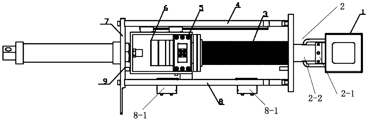 BNCT faraday cylinder based on linear guide rail