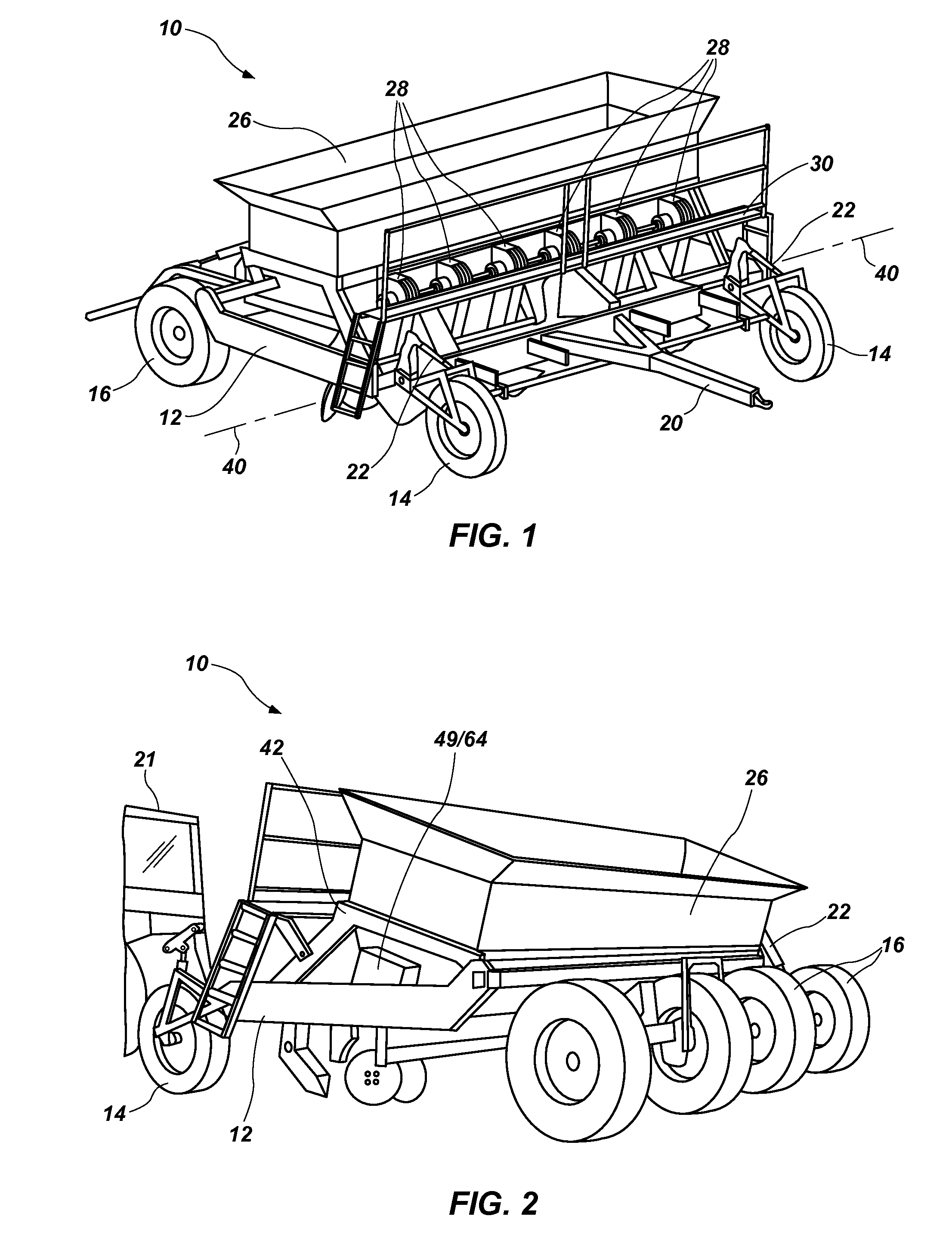 Hill-compensating planter and method
