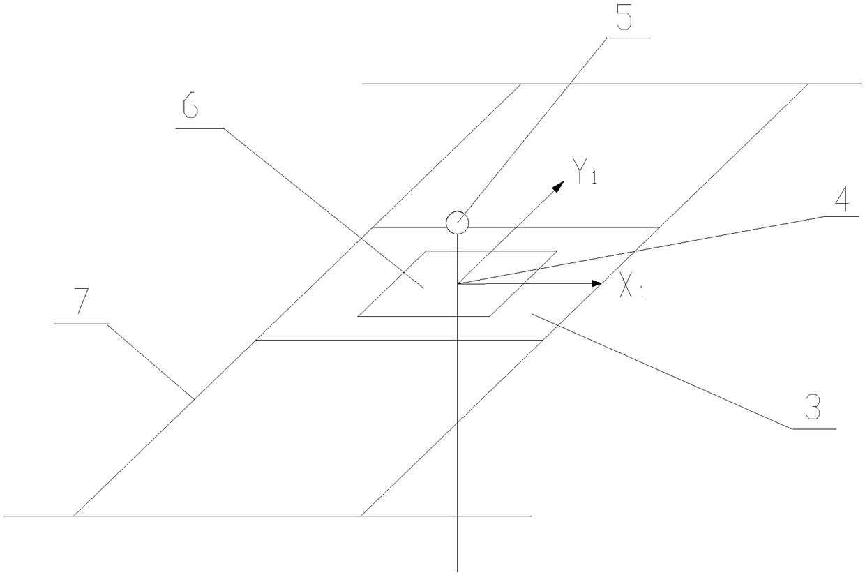 Big equipment single hook hoisting positioning device and method