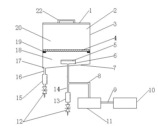 Pressurizing, atomizing and deacidifying device and method for pressurizing, atomizing and deacidifying by using same