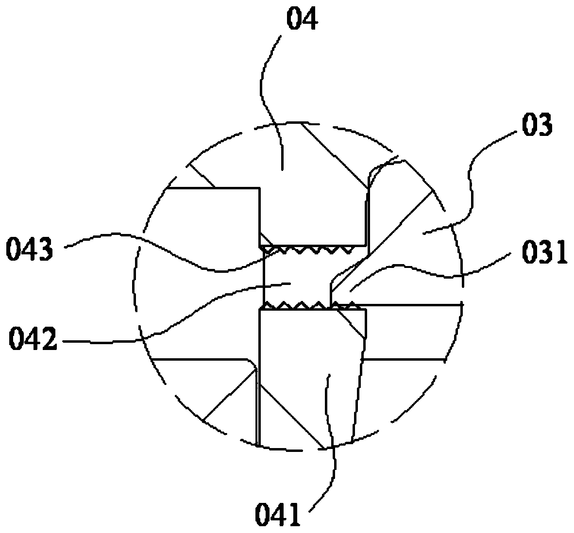 A decorative lamp installation structure and refrigerator