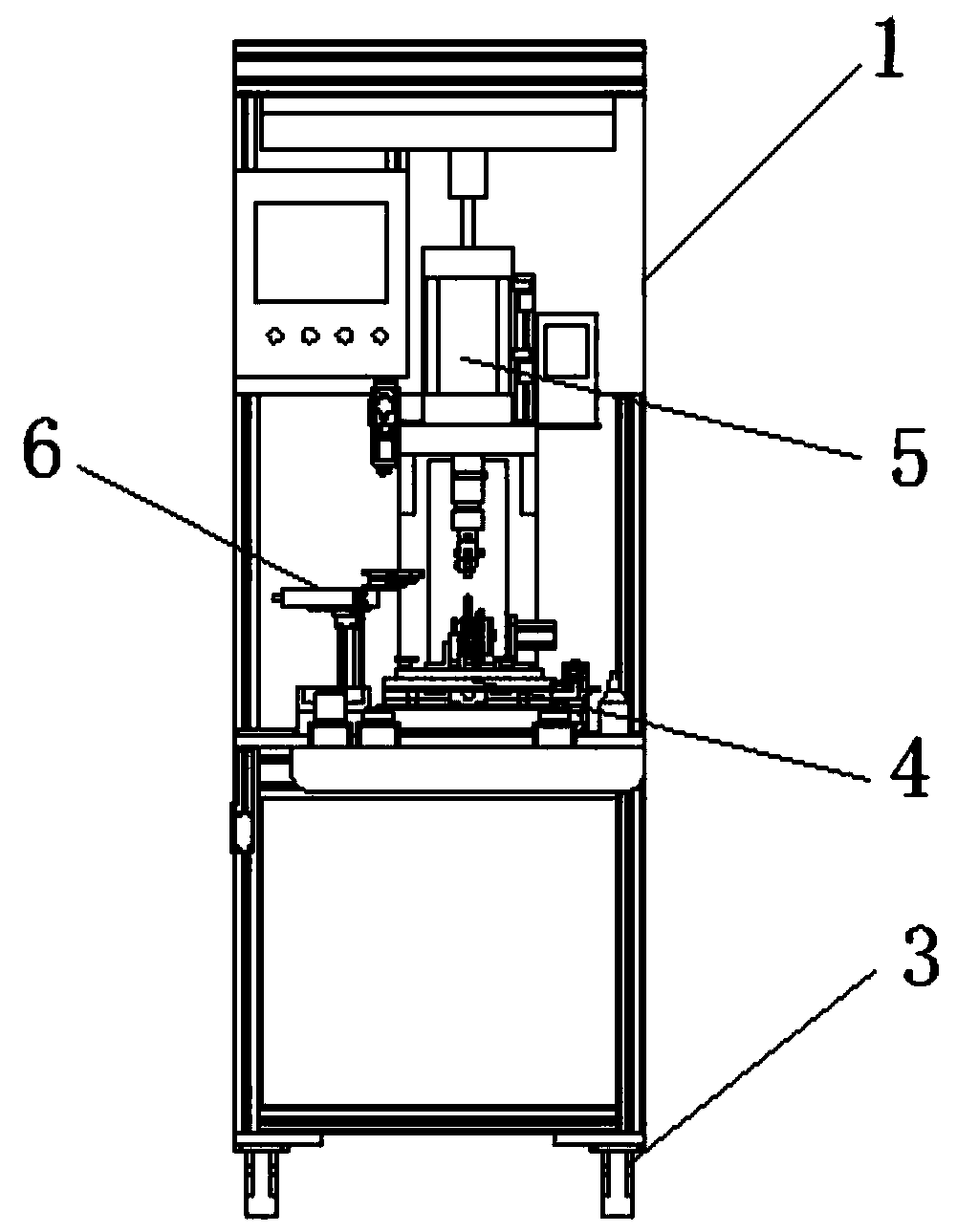 Single-station pipe joint press-in machine