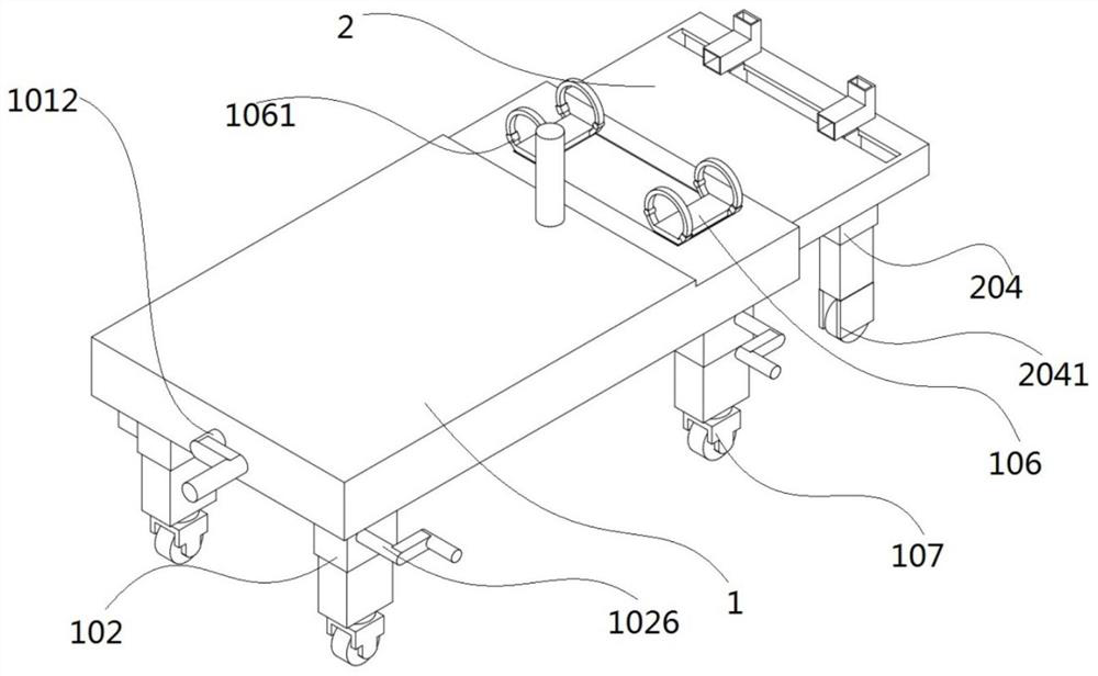 Orthopedic traction frame for medical orthopedics department