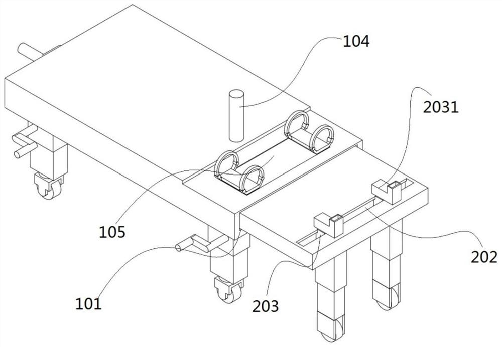 Orthopedic traction frame for medical orthopedics department