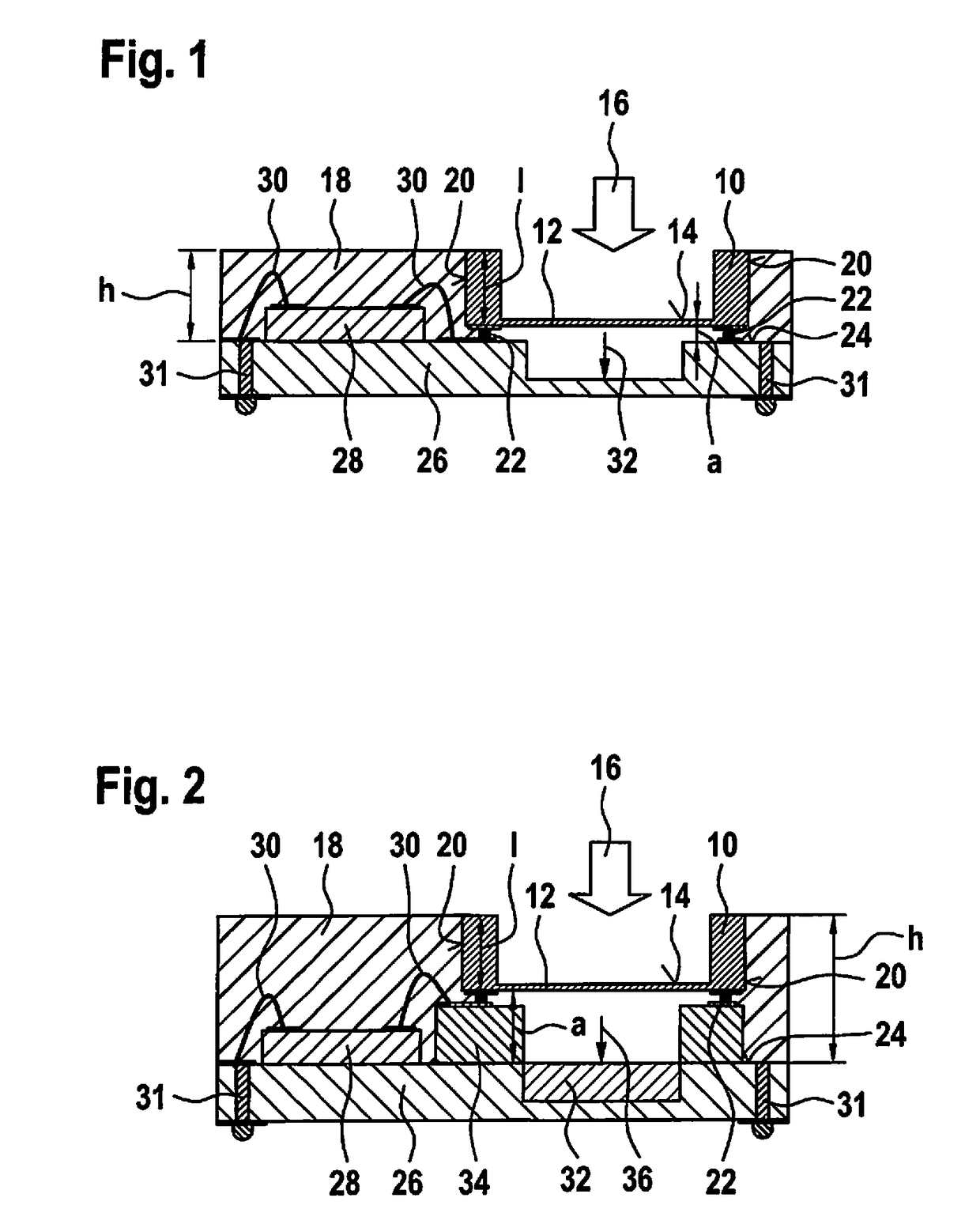 Micromechanical component and method for packaging a substrate having a micro-electromechanical microphone structure which includes at least one piezoelectric layer