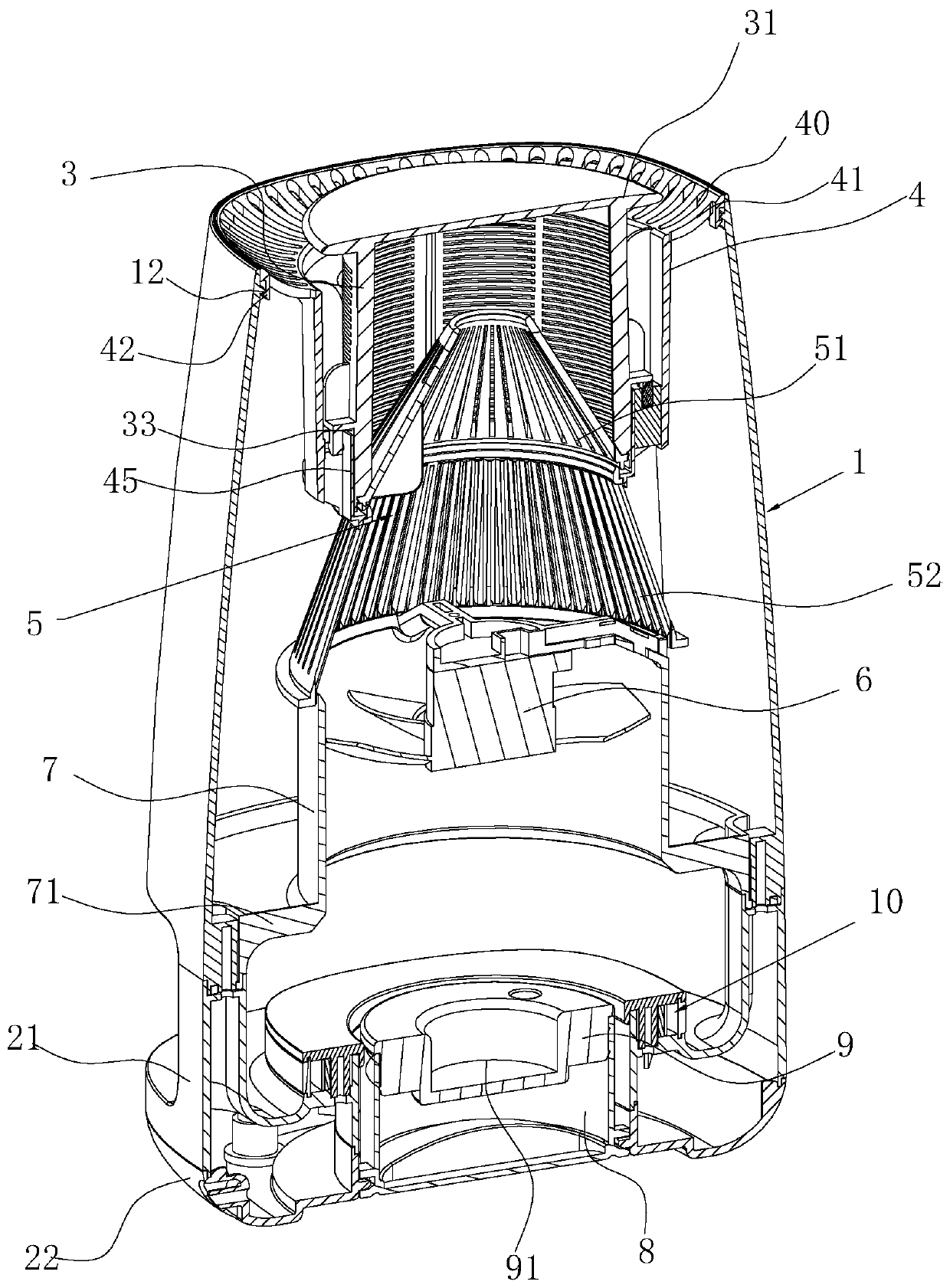 Device for attracting male and female adult mosquitoes based on human body smell, body temperature and humidity in combination with specific light waves