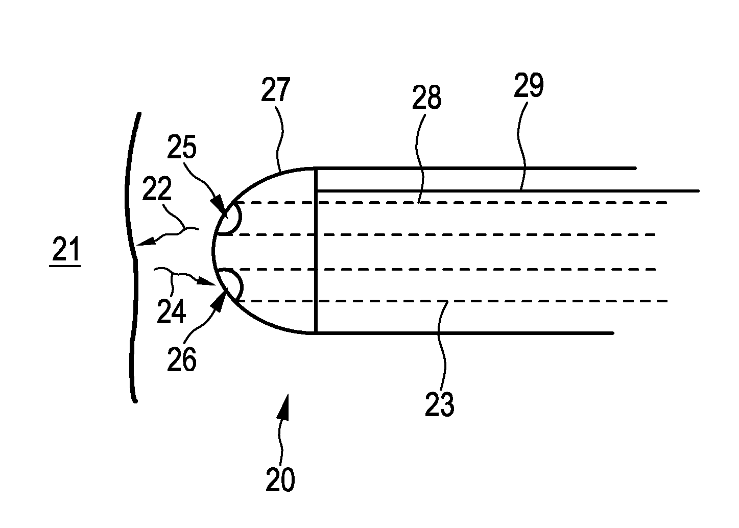Detection apparatus for determining a state of tissue