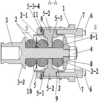 Buffer with dismantling device for railway vehicle
