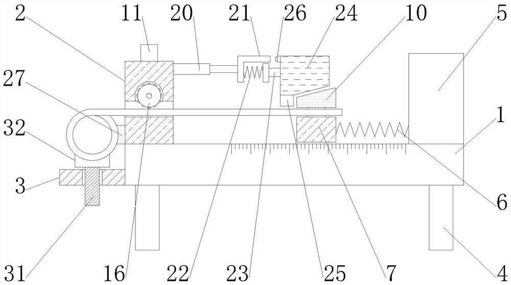 A device for testing the elasticity of textile fabrics