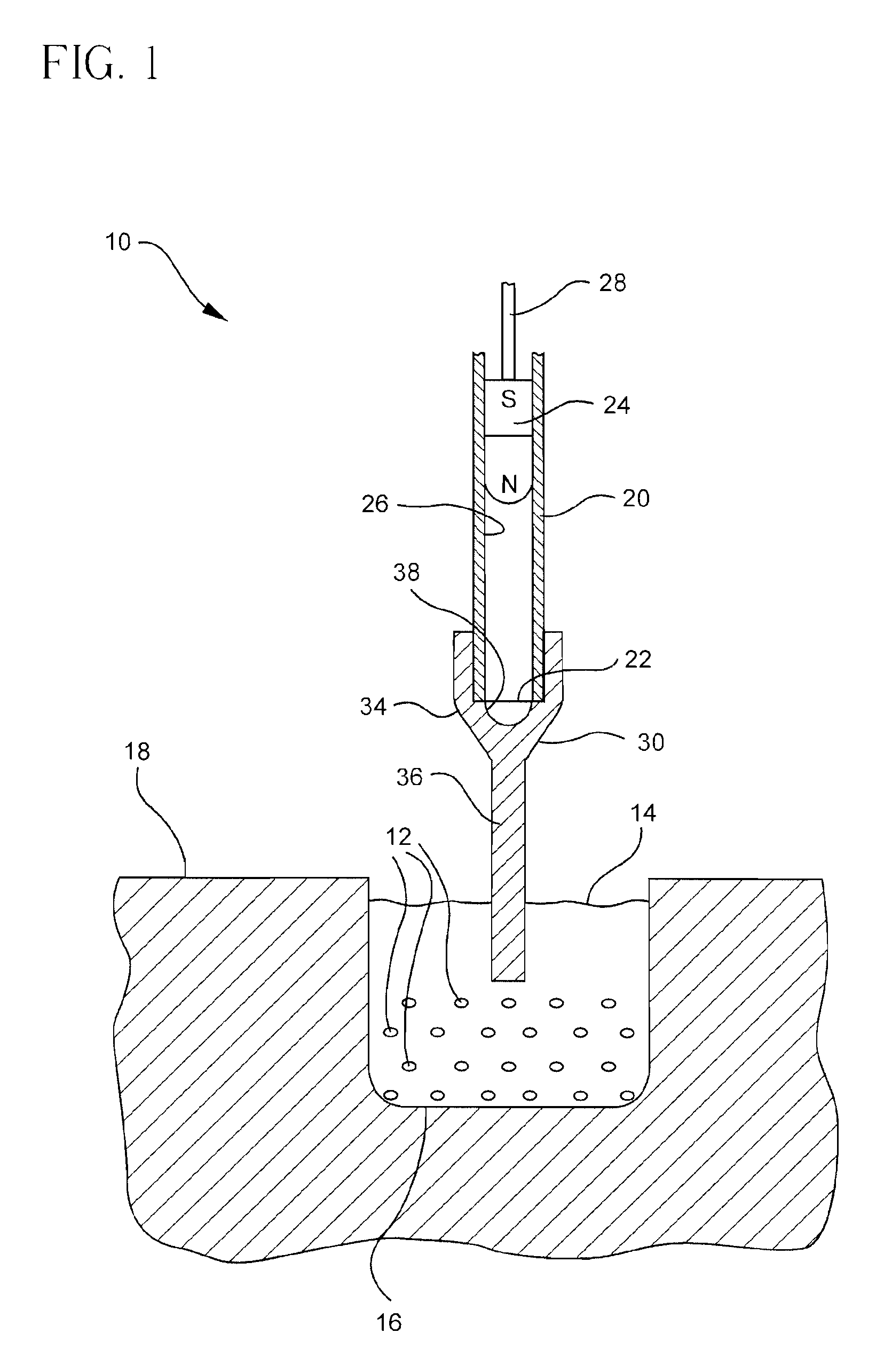 Flux concentrator for biomagnetic particle transfer device