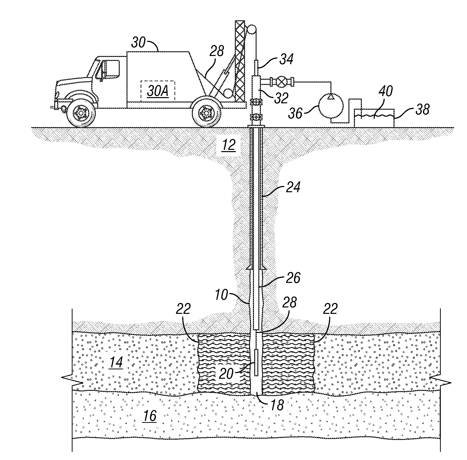 Method for determining spatial distribution of fluid injected into subsurface rock formations