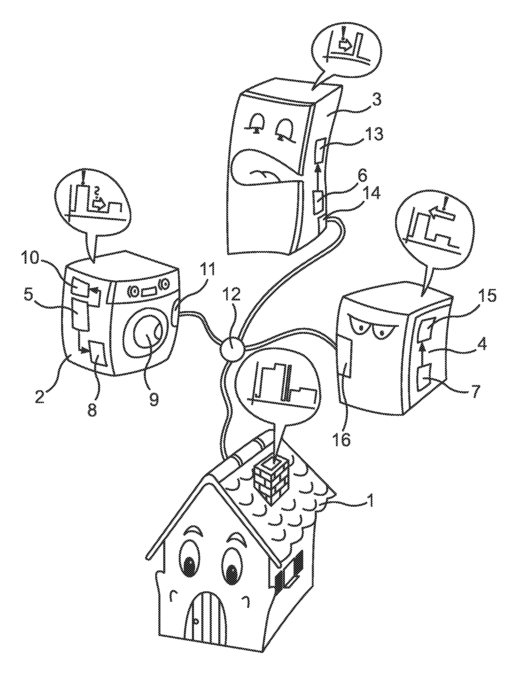 Domestic appliance comprising a communication unit, system of appliances and method for operating a domestic appliance