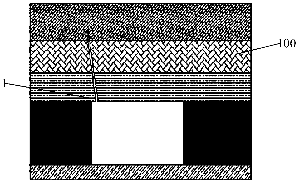 Single-fracture-face instant spalling device oriented roof cutting method