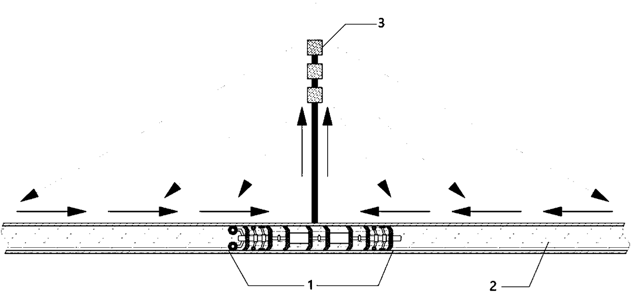 Current detecting device for pipeline