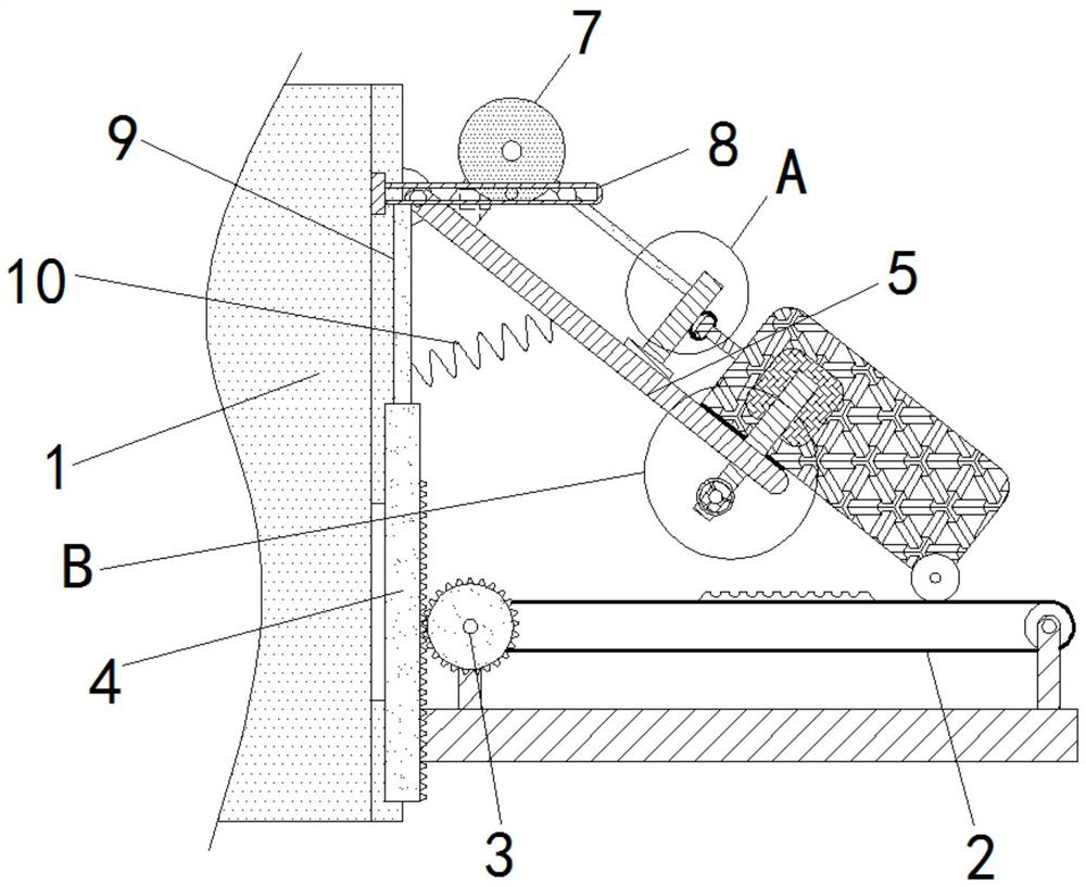 Integrated testing device for pull rod and rollers of luggage case