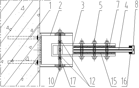 Unit-type outwards-lifted glass rib hooking system