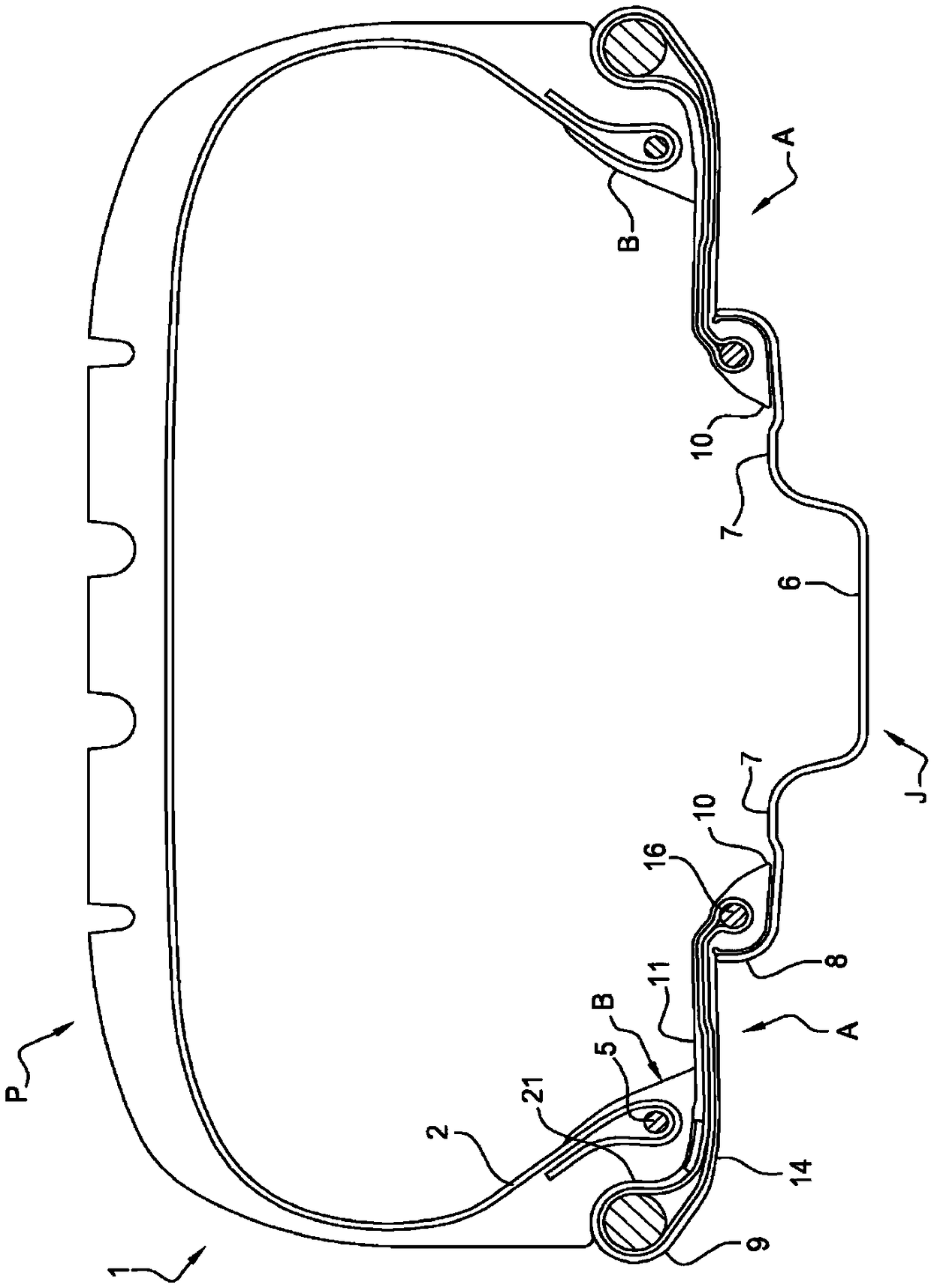 Adapter for a wheeled assembly and a wheeled assembly comprising same