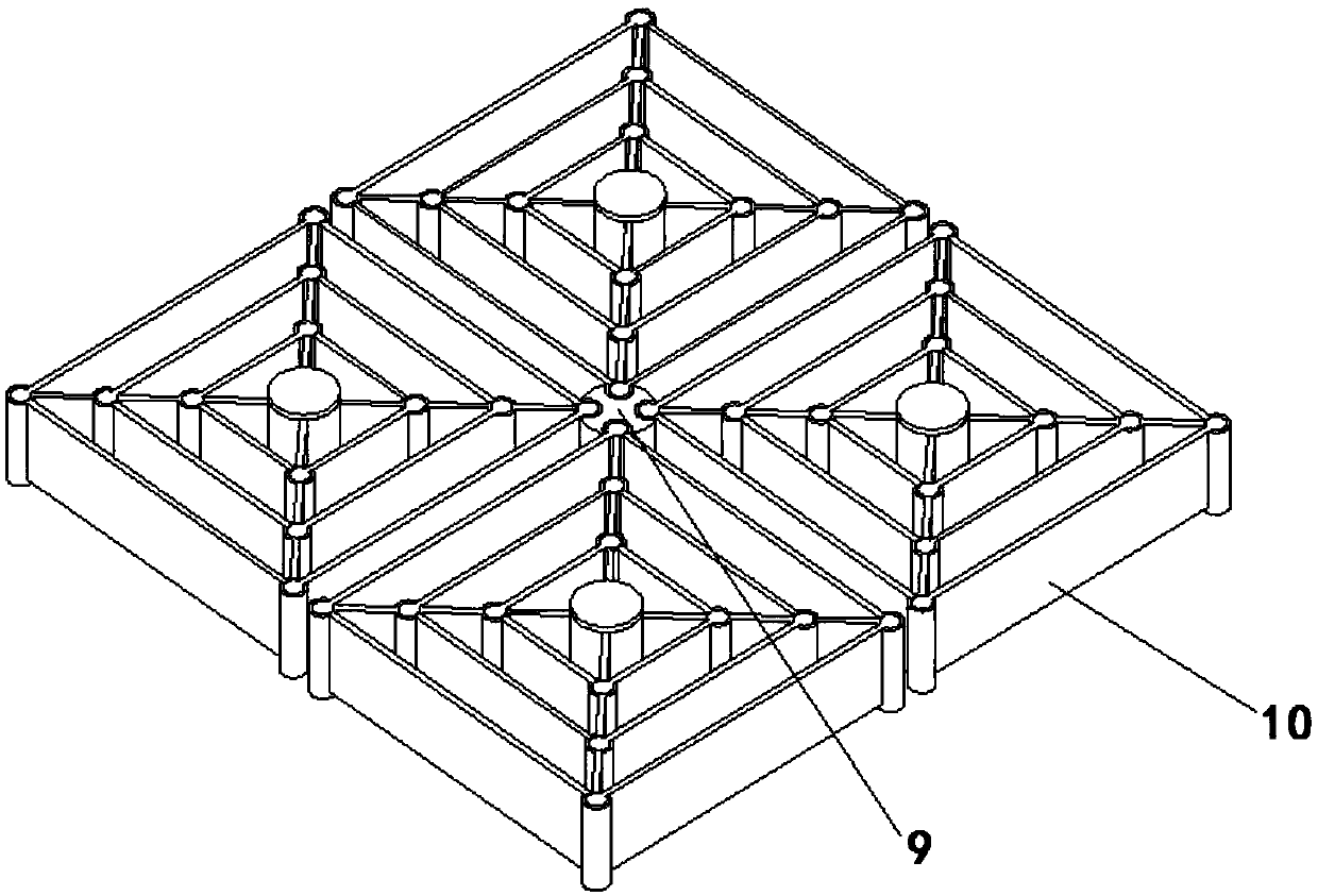 A detachable geocell